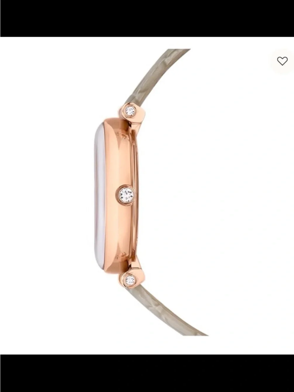 Authentic swarovski Crystalline wonder watch Swiss Made, Leather strap, Beige,